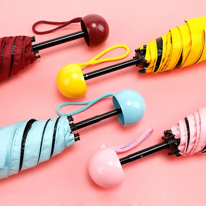 

Full-automatic sun-shading capsule for girls and boys with folding umbrella for both rain and sun