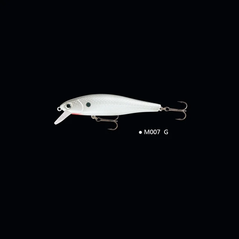 M012 - G Мини Minnow 6g 85 мм рыболовные приманки высокое качество плавающая качели жесткая приманка свимбейт crankbait whopper plopper pesca бас щука - Цвет: M012 - G