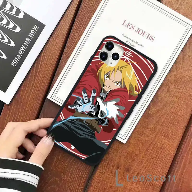 

Full Metal Alchemist Brotherhood Anime Phone Case for iPhone 11 12 pro XS MAX 8 7 6 6S Plus X 5S SE 2020 XR Soft silicone