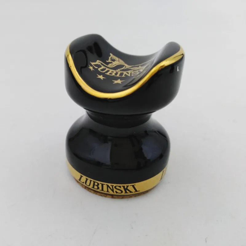 Новинка, 1 шт., портативная пепельница COHIBA для сигар, керамический карманный держатель для сигар, подставка для сигарет, подставка для путешествий, Черная - Цвет: Черный