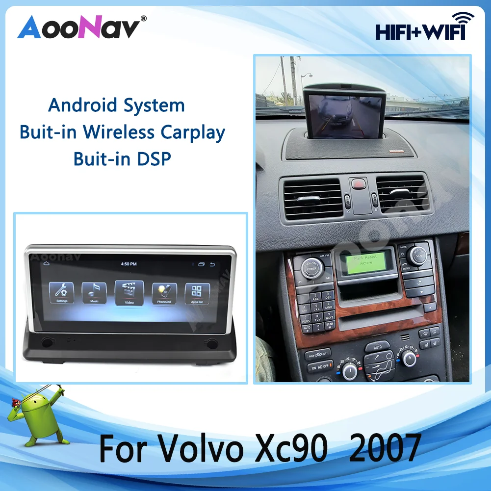 

Horizontal screen Px6 Car Radio 2 Din Android 9.0 Autoradio For Volvo Xc90 2007 GPS Navigation Multimedia Player Head Unit