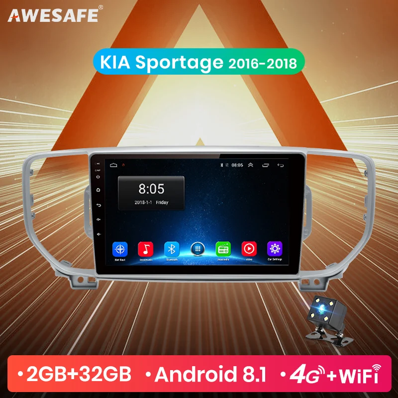 AWESAFE для KIA Sportage 4 KX5 автомобильный Радио Мультимедиа Видео плеер gps DSP No 2din 2 din Android 9,0 4G+ 64G