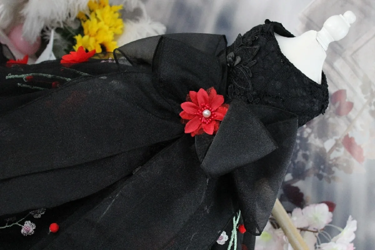 Роскошное платье для собаки ручной работы одежда питомца со шлейфом 3D вышивка