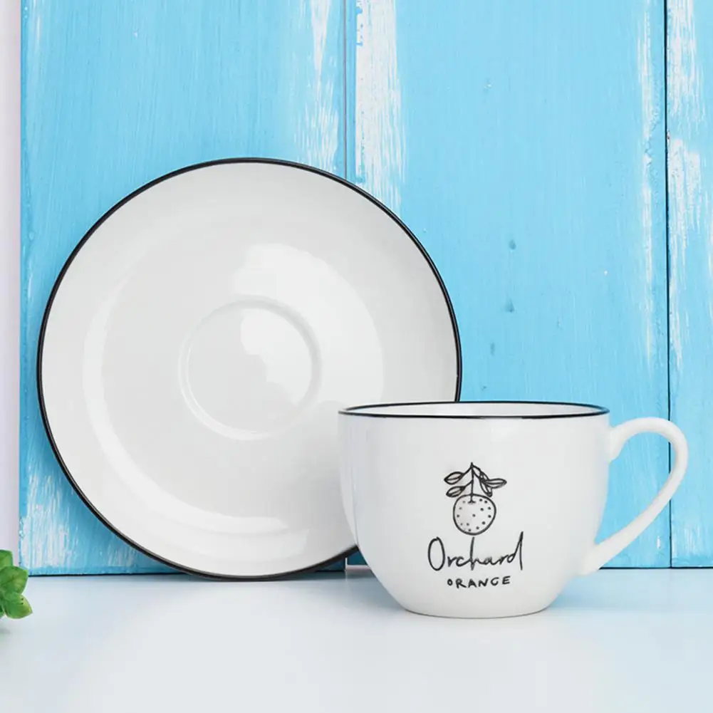 2 шт./компл. керамическая чашка + блюдце элегантный узор кофейная чайная кружка