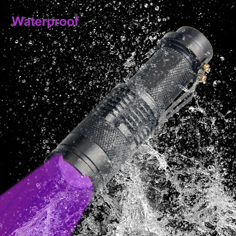 УФ-фонарик/черномерное освещение D5 UV Ultra Violet Led 365/395 нм Инспекционная лампа Фонарь с увеличением Зонд обнаружения пятен от животных