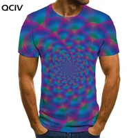 qciv psychedelic t shirt men colorful anime clothes dizziness tshirt printed abstract t shirts 3d short sleeve punk rock printed