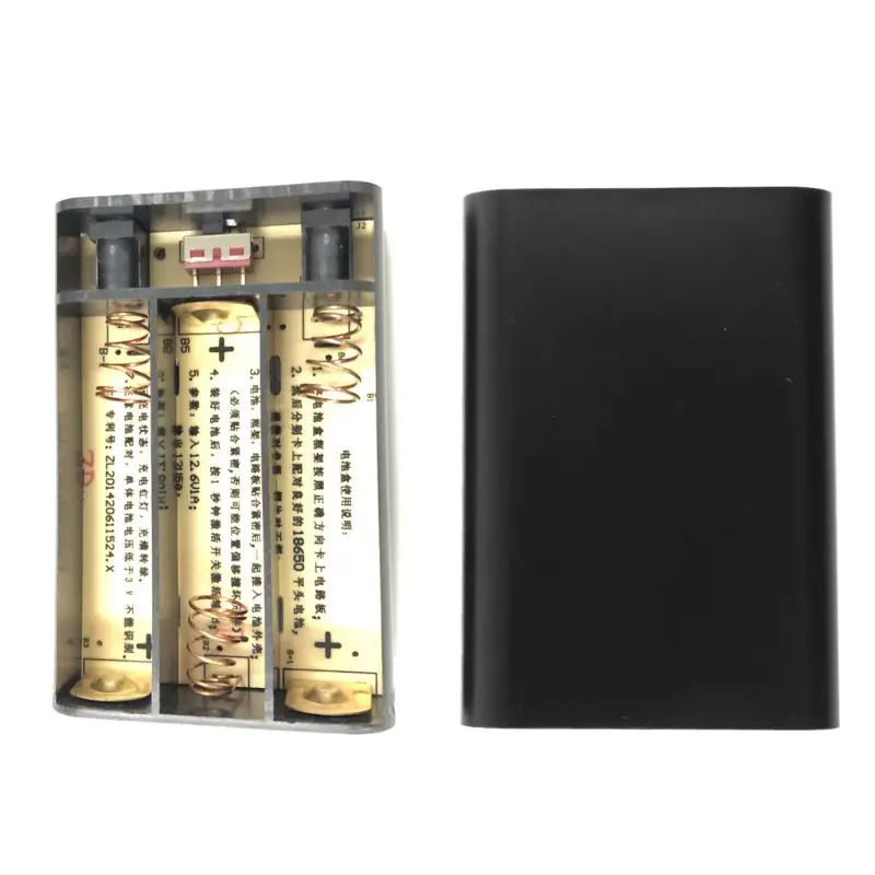 Путем самостоятельного выбора между 3x18650 Батарея Мощность банк Чехол Коробка 12V 5A