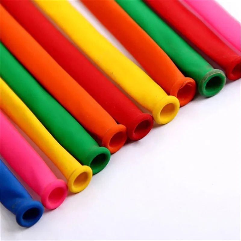 10 шт./пакет длинные животных смешанный цвет завязывание изготовление шары