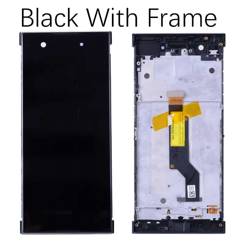 Black with Frame 5,0 ''lcd для sony Xperia XA1 lcd дисплей дигитайзер сборка сенсорный экран Рамка с бесплатными инструментами для G3116 G3121 G3123 - Цвет: Black with Frame