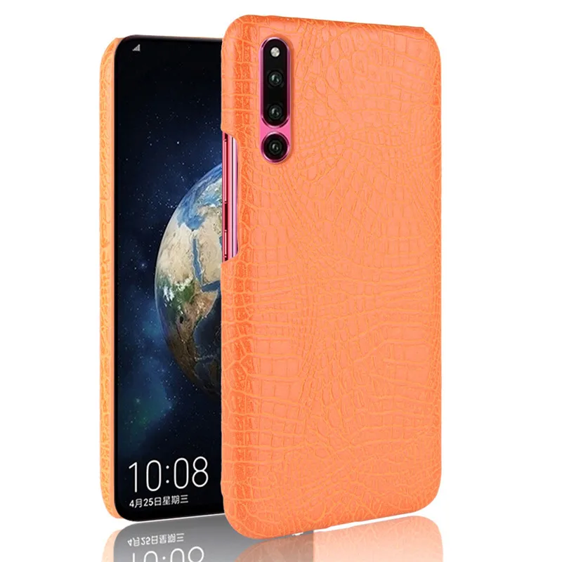 Оранжевый For Huawei P30 phone case Luxury PU leather TPU crocodile Silicone Cover Shockproof Case For Huawei P30 P 30 protective case bag - Цвет: Оранжевый