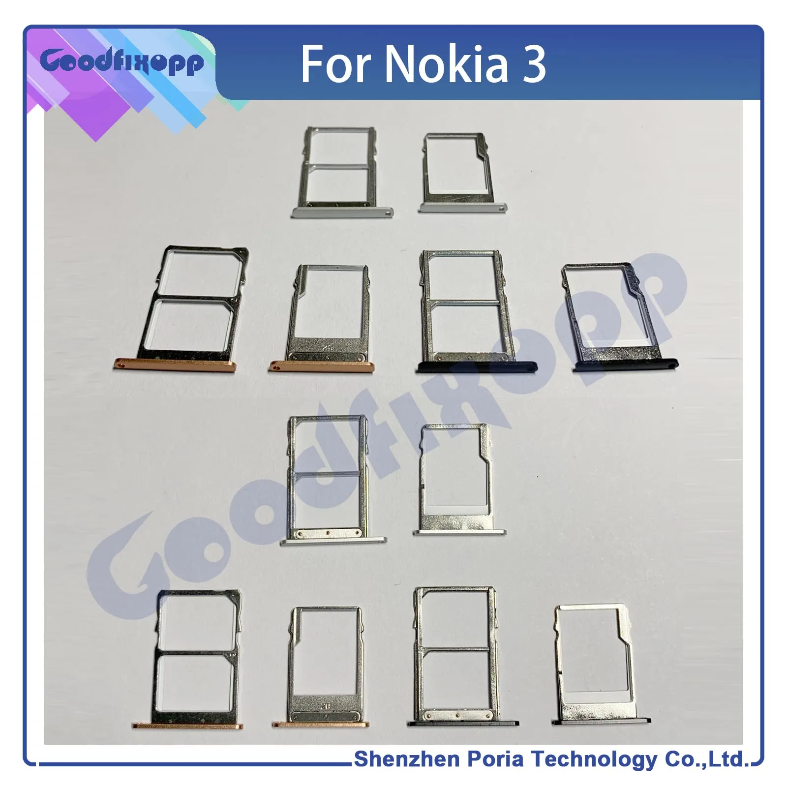 Для Nokia 3 TA-1032 SIM-карты и адаптеры Возьмите лоток для чипа поддержка кассеты-замена