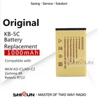 KB-5C 1000 мАч, литий-ионный аккумулятор Батарея для WLN KD-C1 KD-C2 KD-C10 KD-C50 KD-C51 KD-C52 Совместимость RT22S RT15 NK-U1 X6 RT22 RT622 Батарея