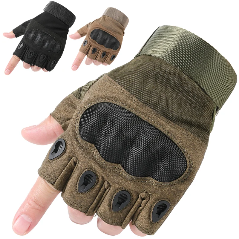 

Newly Fingerless Tactical Gloves Military Mittens For Fitness Male Antiskid Bicycle Motorcycle Men Women Moto Half Finger Gloves