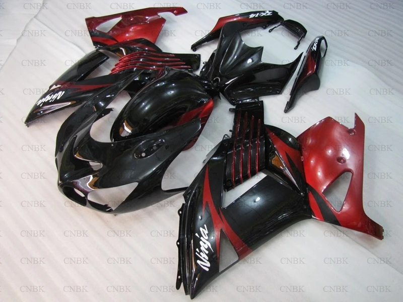 Abs обтекатель для ZZR 1400 08 09 мотоцикла Обтекатели 2006 2011 жемчуг красный