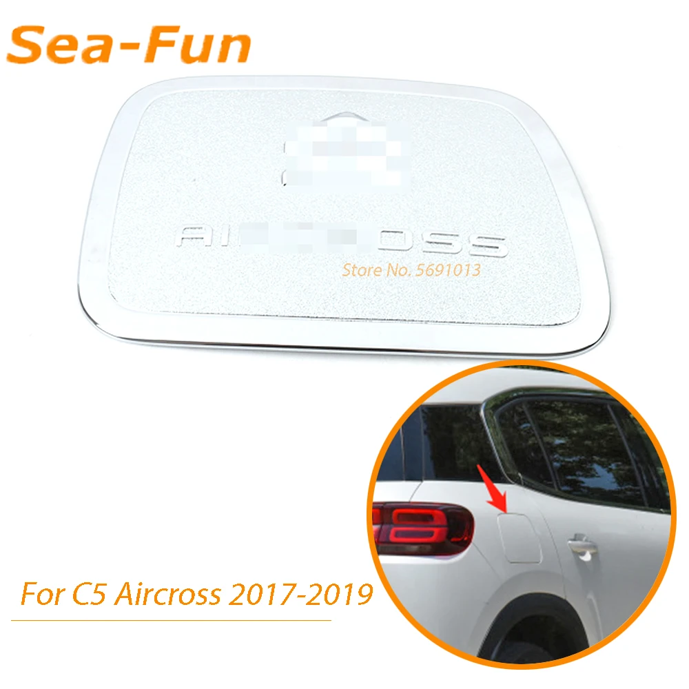 

Для Citroen C5 Aircross 2017 2018 2019 наружная крышка топливного бака отделка крышка наклейка декоративная рамка ABS Хром Стайлинг автомобиля