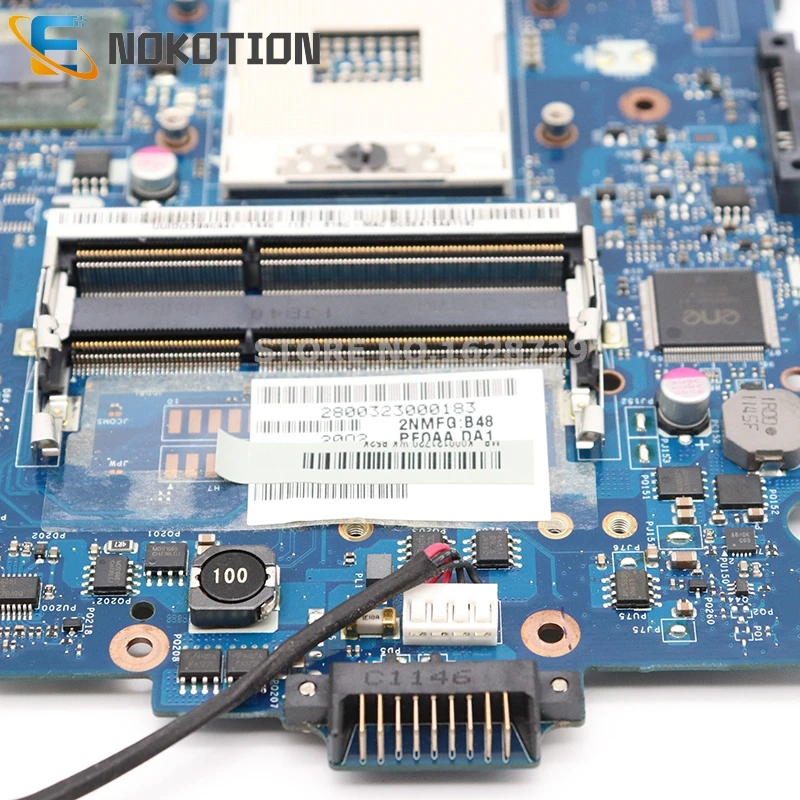 NOKOTION материнская плата для ноутбука TOSHIBA Satellite A665 P750 P755 основная плата K000125710 PHQAA LA-6831P HM65 DDR3 GT540M 1 Гб