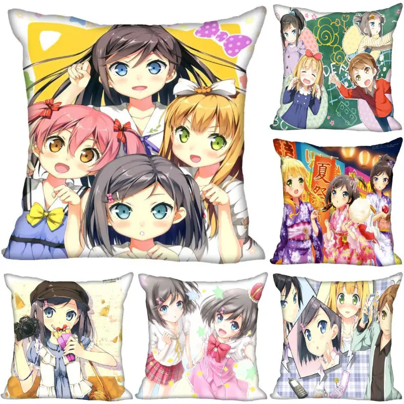 

Hentai Ouji To Warawanai Neko Pillow Cover Bedroom Home Wedding Decorative Pillowcase Square Zipper Pillow Cases Soft 0918