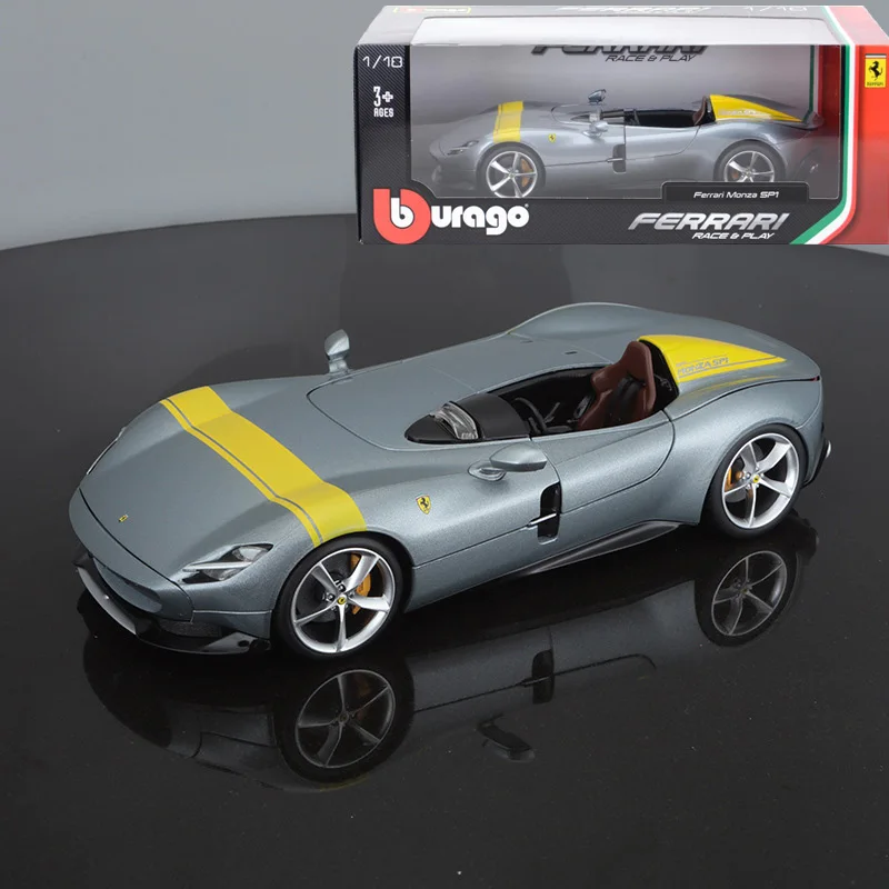 Модель спортивного автомобиля Bburago Monza SP1 1:18 литая под давлением|Наземный