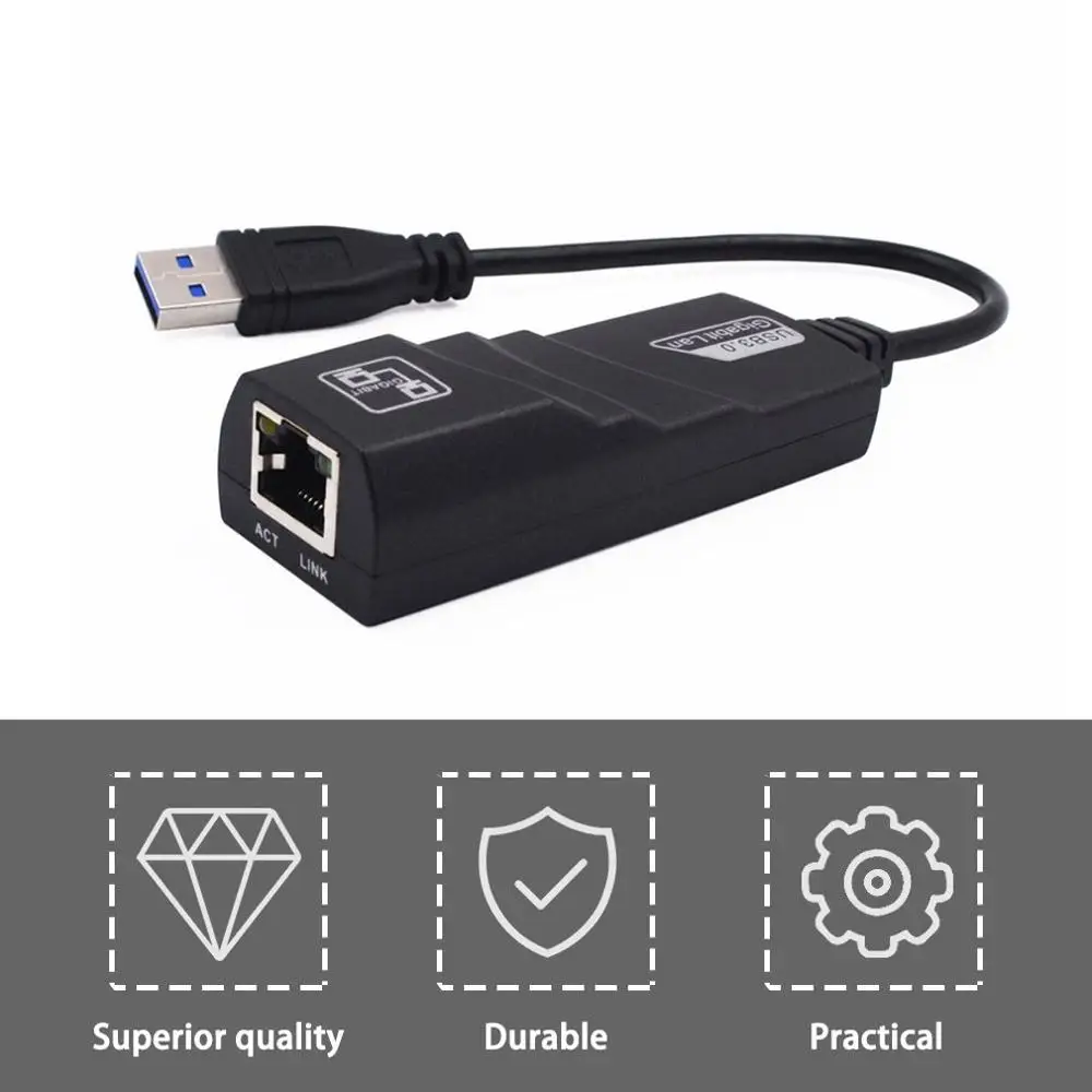 USB 3, 0 Gigabit LAN USB 3, 0  RJ45 Gigabit Ethernet  10/100/1000 /
