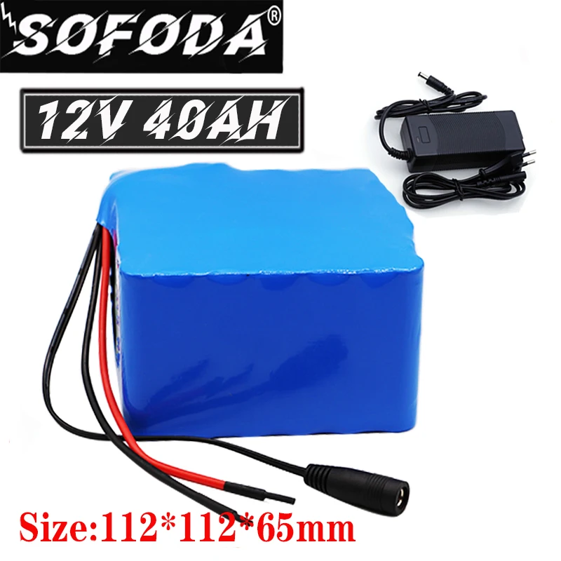 12V 40Ah 3S12P 11 1 V 12 6 литиевая батарея для инвертора ксеноновая лампа Солнечный