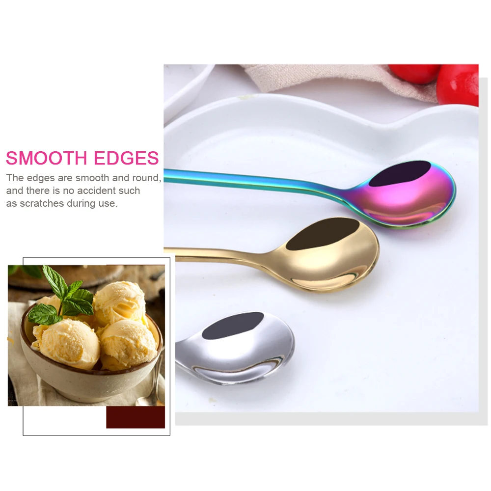 1 шт. цветная ложка из нержавеющей стали в виде доллара креативная для молока кофе