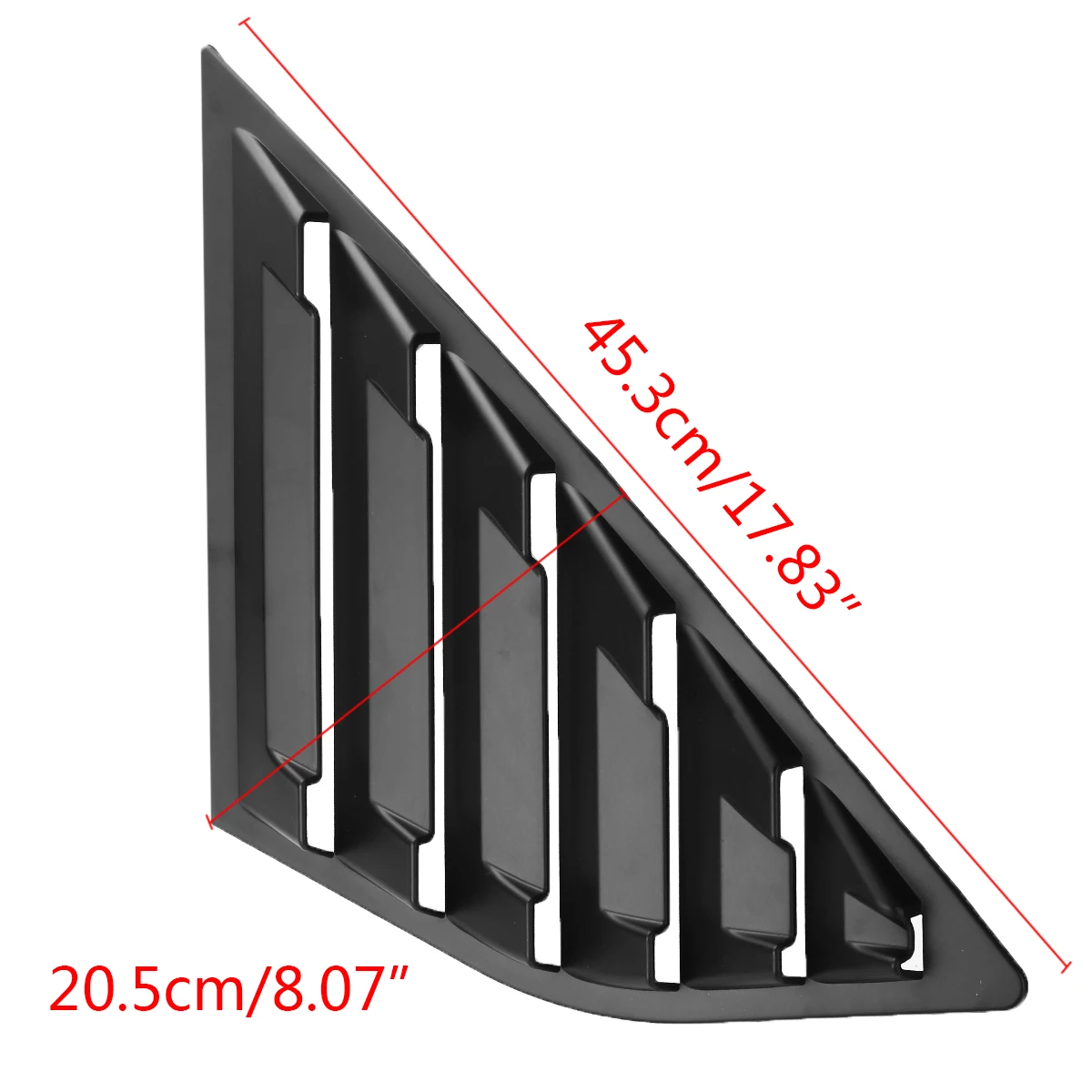 Mayitr 2 шт. матовые черные боковые жалюзи для окна автомобиля вентиляционная