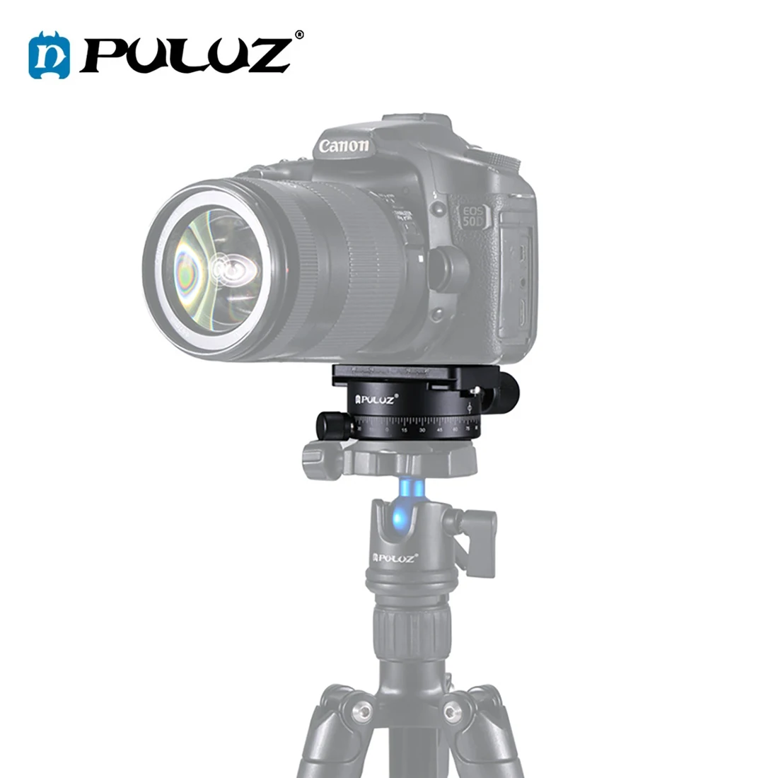 

PULUZ Aluminum Alloy 360 Degree Rotation Panoramic Head Tripod Head with 1/4 Screw Quick Release Plate for DSLR Cameras Tripod