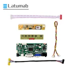Latumab Новый ЖК-светодиодный LVDS контроллер плата драйвер комплект для QD14WL01 HDMI + DVI + VGA Бесплатная доставка