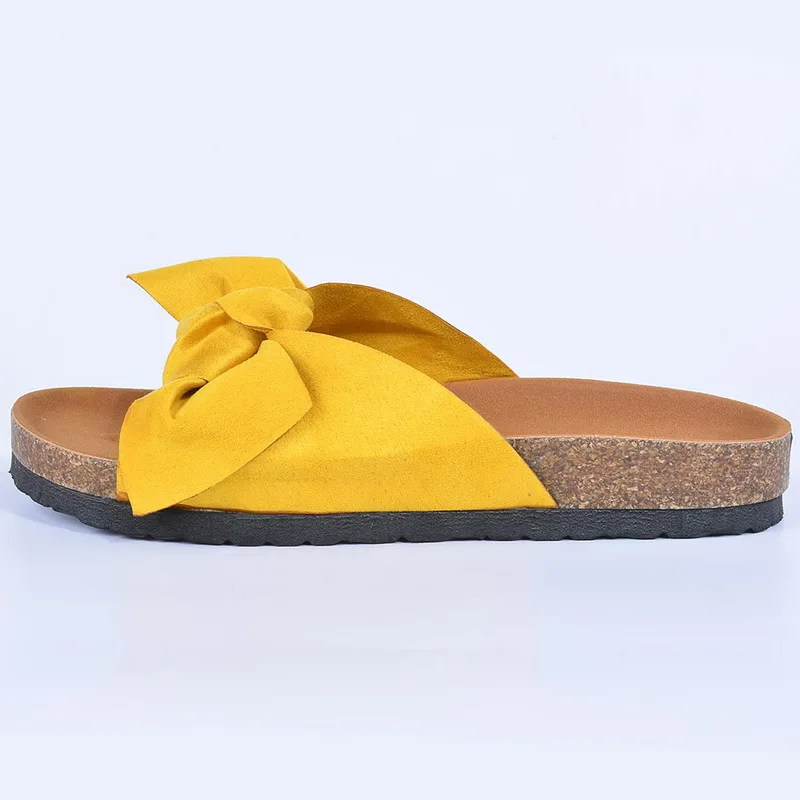 

Women Slippers Summer Sandals Farbic Bowknot Slides Casual Shoes Flip Flops Ladies Fashion Shoes Home Female Flats New Footwear