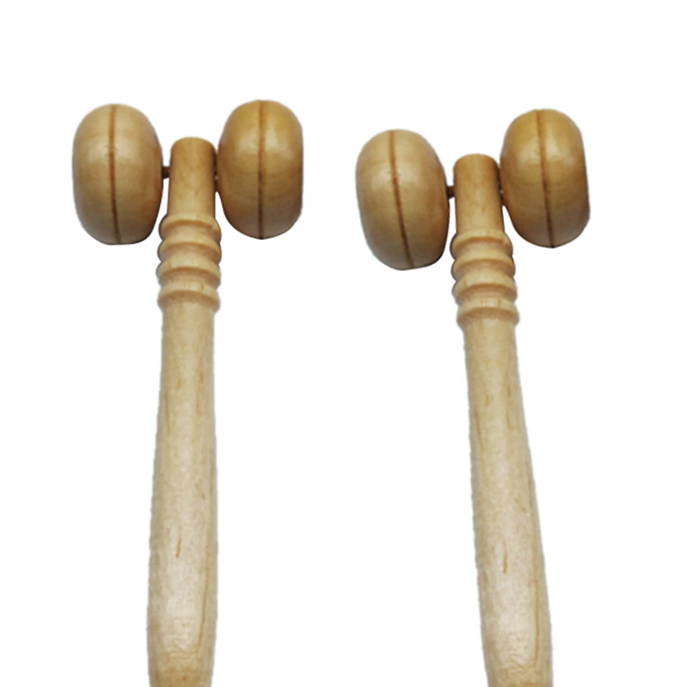 

1PCS 10.5CM Primary Wood Color Relaxing Neck Chin Slimming Face-lift Massage Tool Wooden Eye Face Roller Massager Health Care