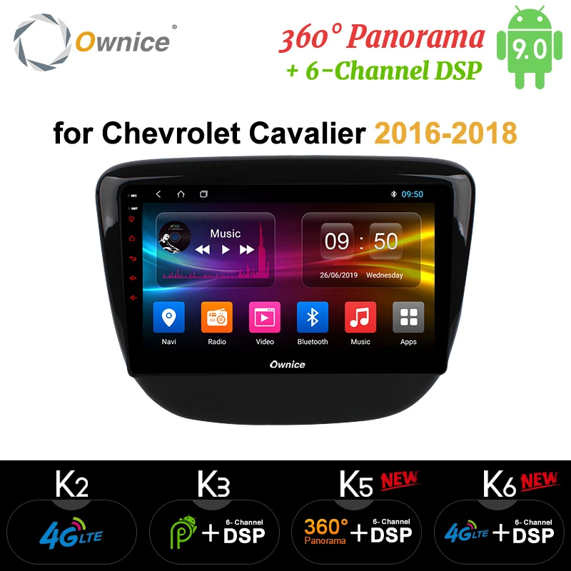 Ownice k3 k5 k6 Восьмиядерный Android 9 0 автомобильный DVD Радио GPS аудио для Chevrolet Cavalier 2016-2018