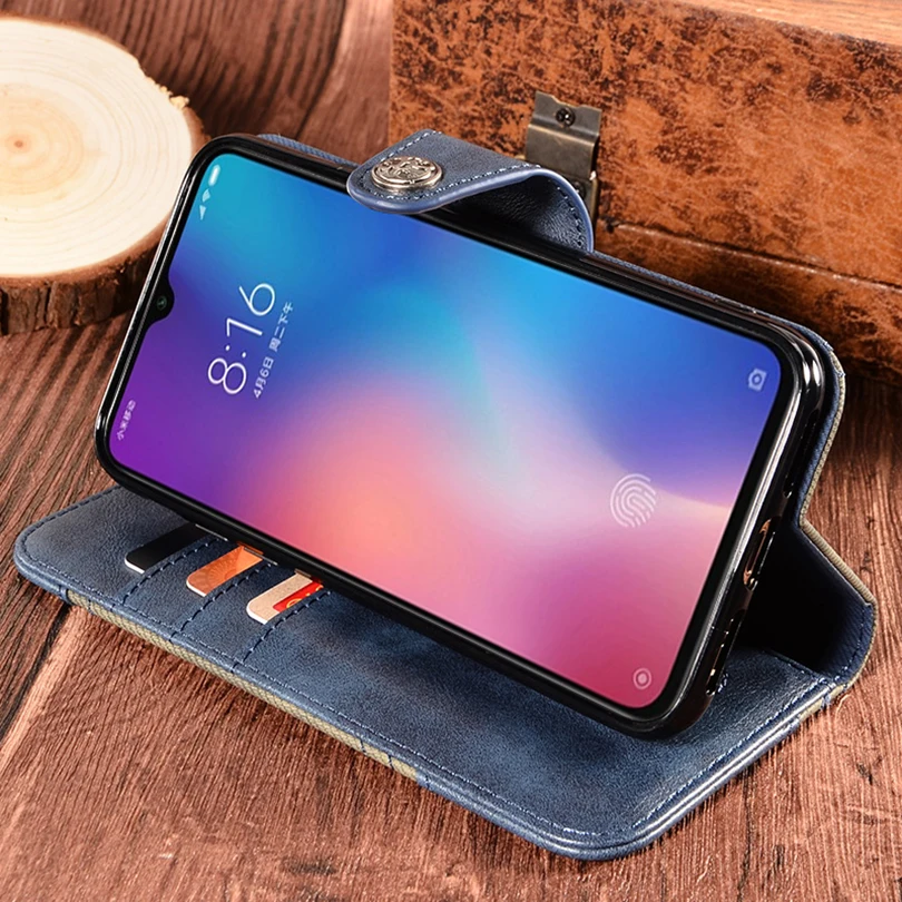 Чехол-кошелек для Xiaomi Mi 9 противоударный чехол на заднюю панель роскошный кожаный