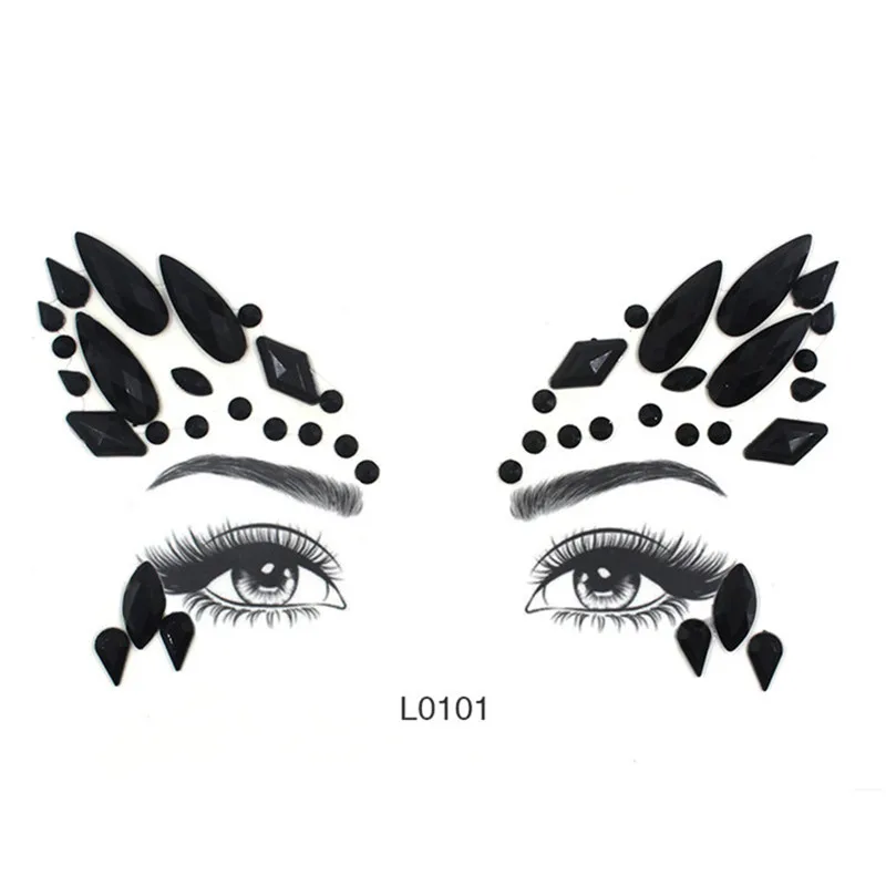 Кристалл лицо наклейка s для женщин Свадьба День рождения Маскарад Diy Ювелирные