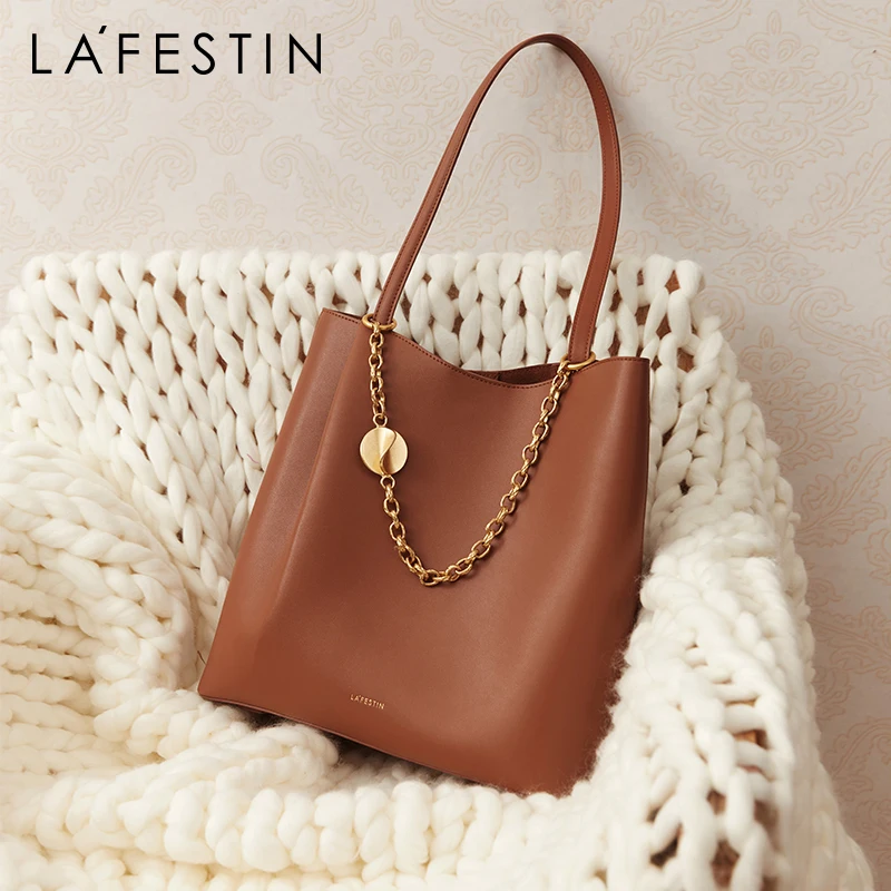 

LA FESTIN 2021 New Fashion Luxury One-shoulder Women Handbag All-match Large capacity Tote Bag ins Trendy Underarm Composite Bag