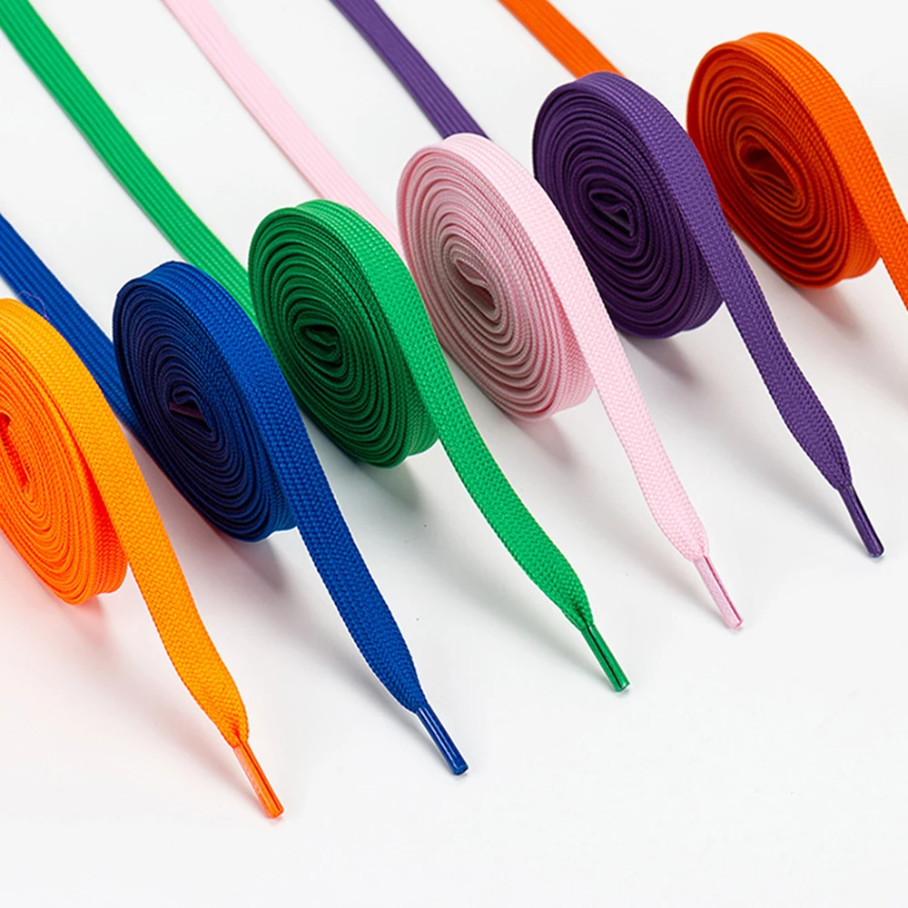 1 пара цветных шнурков для обуви кроссовки плоские шнурки походные ботинки