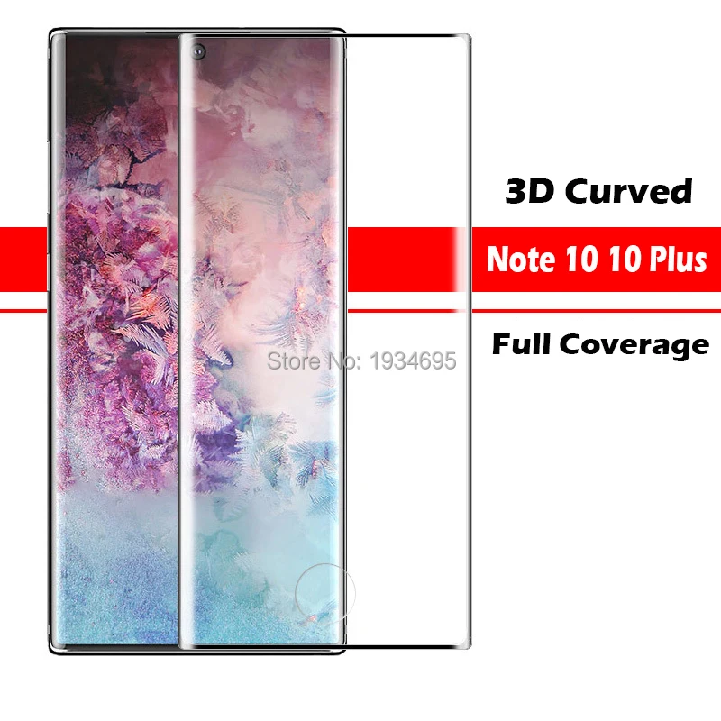 3D полное закаленное стекло для samsung Galaxy Note 10 Plus Защитная пленка для экрана для samsung Galaxy Note 10 10 Plus