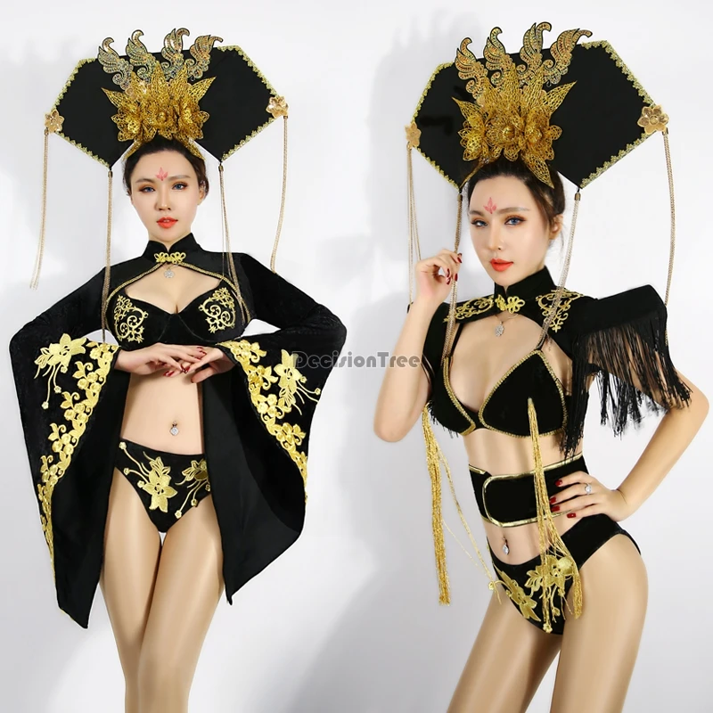 

2021, женский костюм для ночного клуба, певицы, диджея, джазовых танцев, боди для вечерние, женская одежда для выступлений, танцевальные костюм...