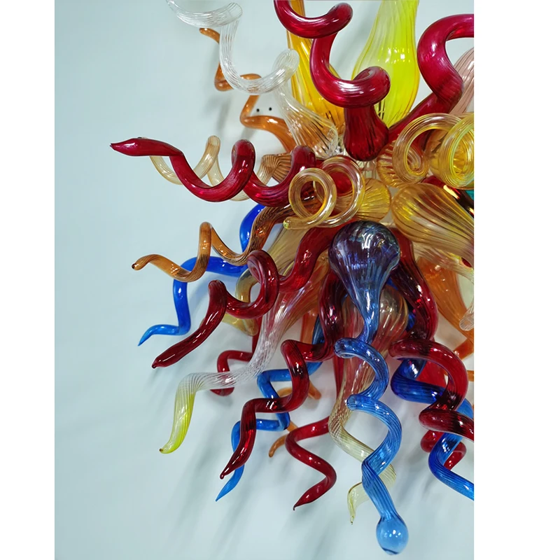 Современная светодиодная настенная лампа стеклянный светильник синего цвета