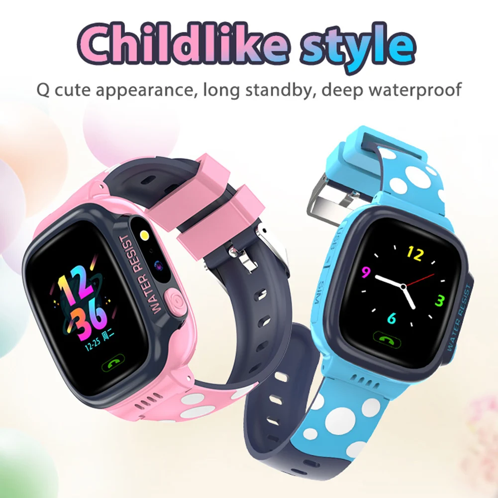 Erilles Children Smart Watch Touch Screen Multifunction Positioning Phone Alarm reminder Waterproof Photo Children's Wrist |
