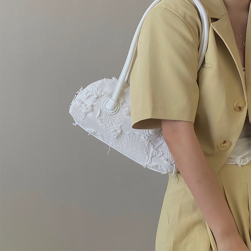 Сумка на плечо женская с длинными ручками модный дизайнерский саквояж для