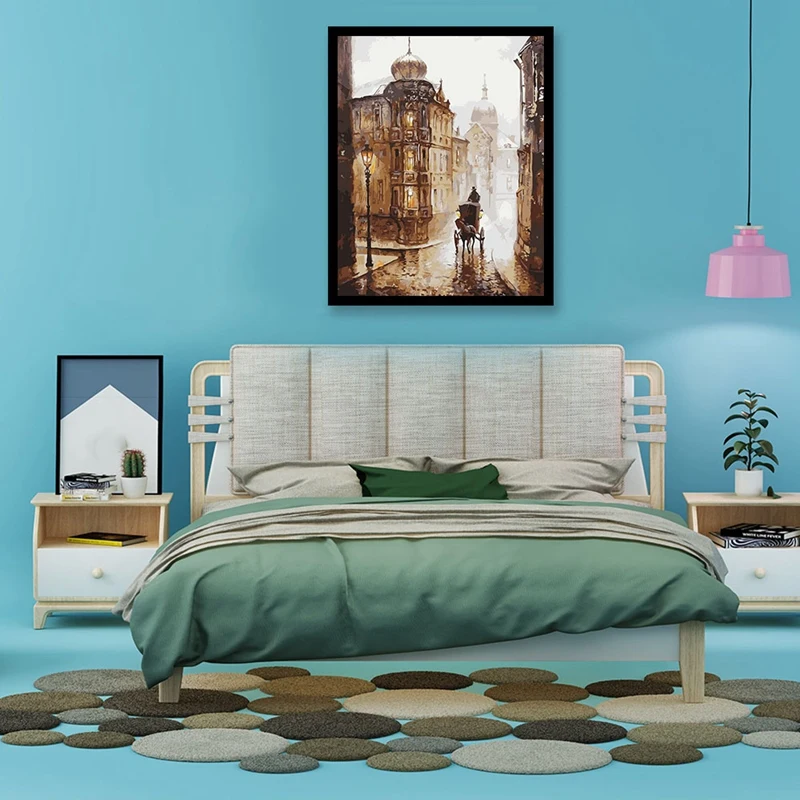 Краска по номерам наборы для взрослых DIY Рисование на холсте краска