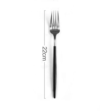 Black Silver 2 Столовый набор, столовые приборы, ножи, вилки, ложки, посуда Wester, кухонная посуда, нержавеющая сталь, для дома, вечерние, свадебные украшения, набор посуды - Цвет: Black Silver 2