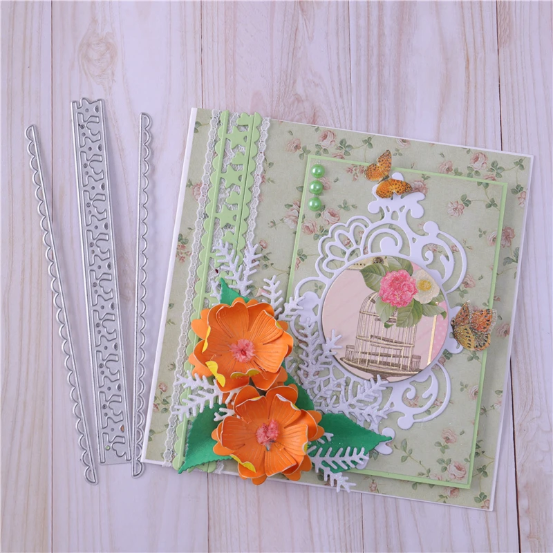 DiyArts звезда и сердце штампы кружевная рамка металлические режущие для карт