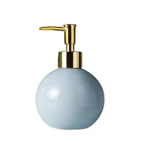 ceramic liquid soap dispensers hotel home bathroom shower shampoo hand sanitizer bottle bath hardware 300ml free shipping