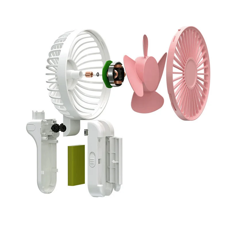 Портативный пластиковый мини вентилятор с USB портом для дома и офиса|Вентиляторы|