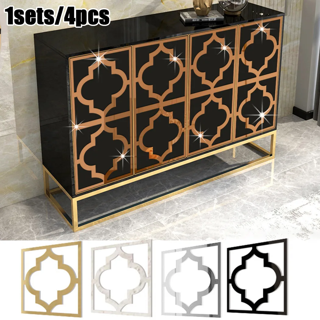 

4Pcs 20*20CM PS Board Mirror Wall Stickers Bedroom Decal DIY Home Art Decor Home Decoration New Arrival Fast Shipping