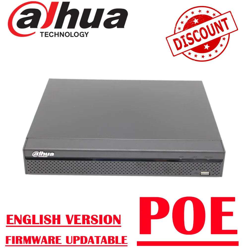 

Dahua NVR2108HS-8P-4KS2 8CH 8 Ports PoE 4K H.265 Network Video Recorder for IP Systems Home security camera