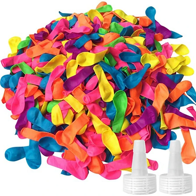 

1000 Balloons with Color Easy to Tie Neck Suitable for Games and Battles in Multiple Colors