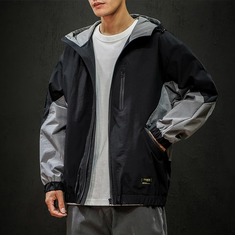 Модная спортивная куртка большого размера Мужская весенняя и осенняя трендовая