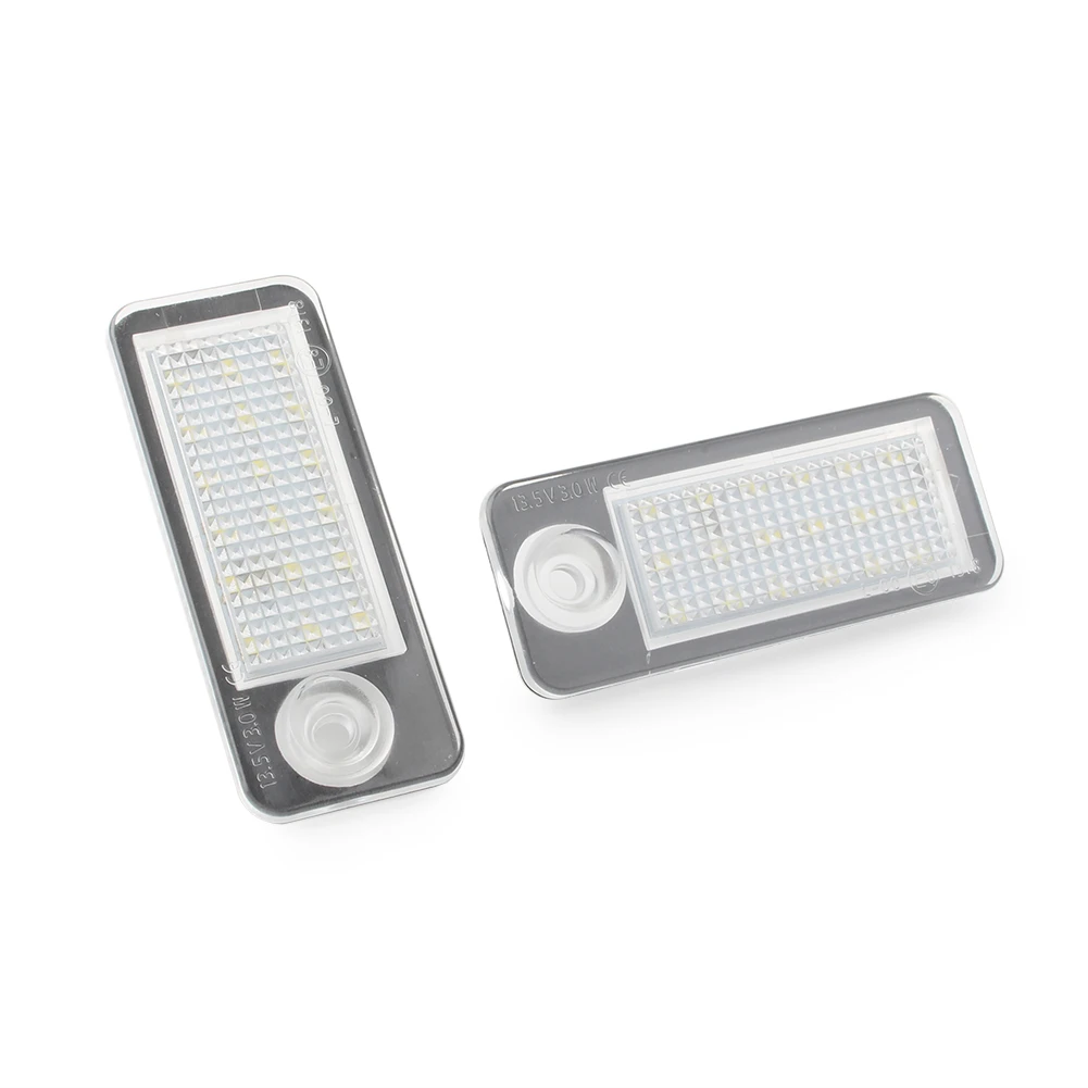 2pcs Super Bright Car Number License Plate Lamp LED Light For 1998-2005 Audi A6 C5 / 4B Avant Wagon |